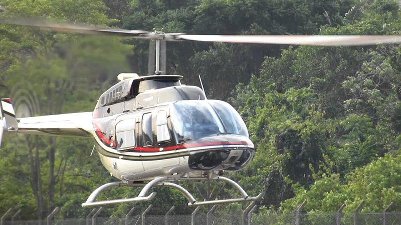 Bell 206 Megeve helicopter rental